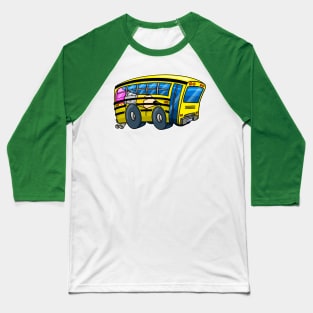 School Bus Baseball T-Shirt